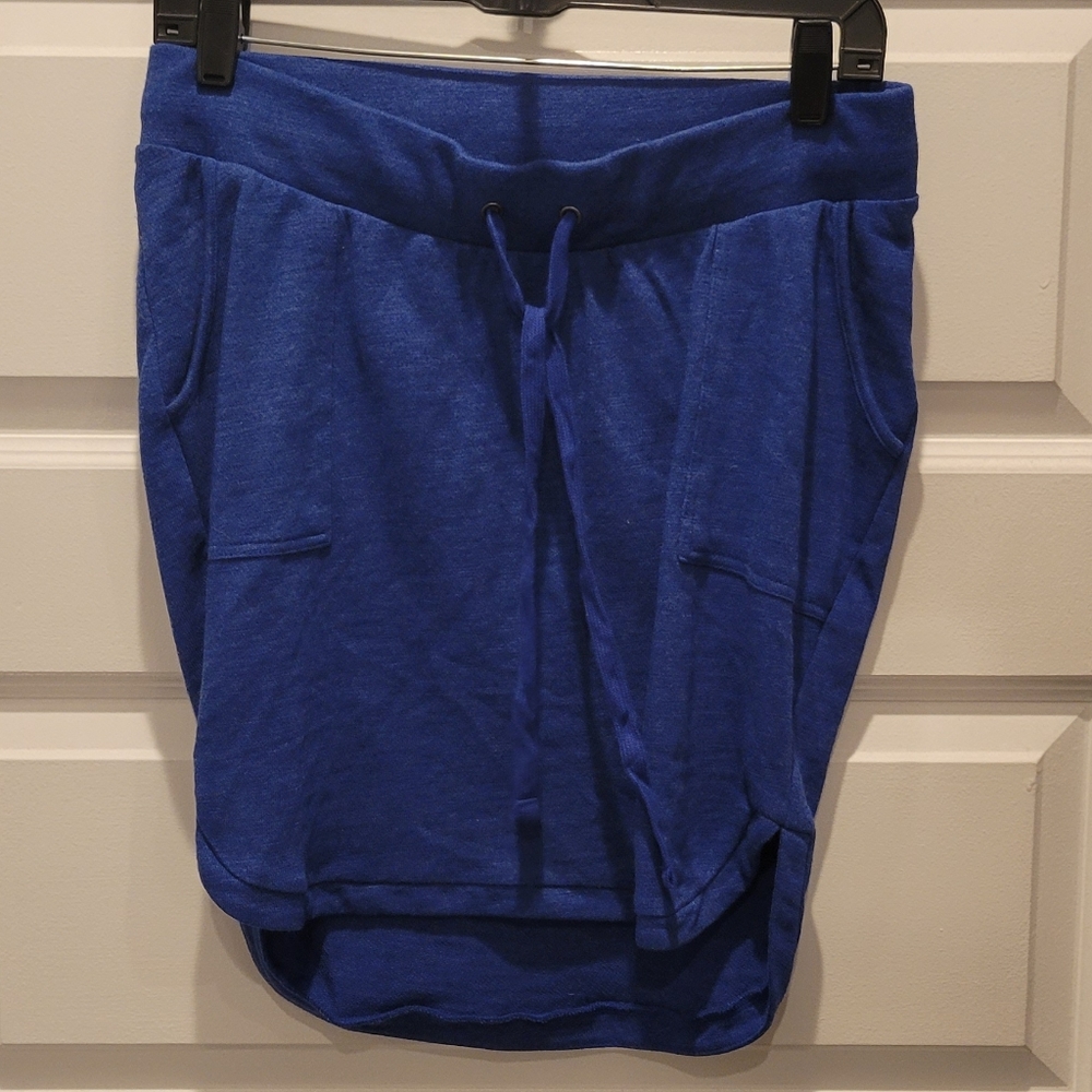 Motherhood knit maternity skirt - blue - size S